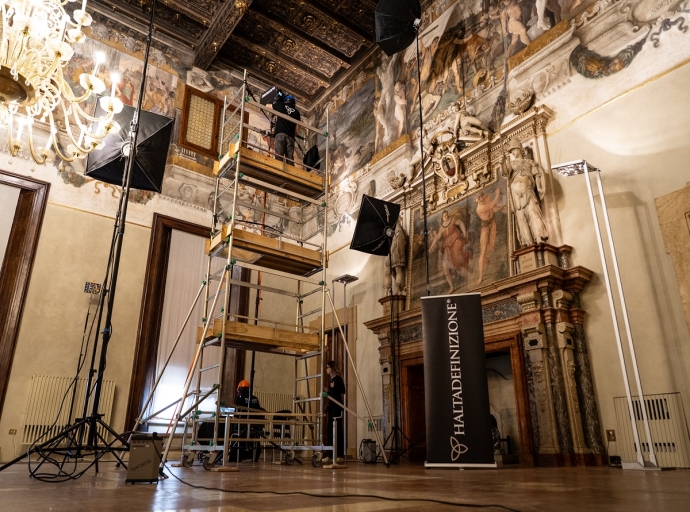 La digitalizzazione della Sala dei Carracci